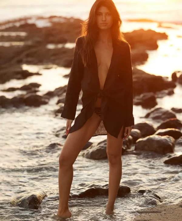 PQ Swim Linen Millie Tie Cover Up* Cover-Ups | Dresses