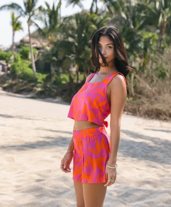 PQ Swim Del Mar Palms Blair Short* Matching Sets | Cover-Ups
