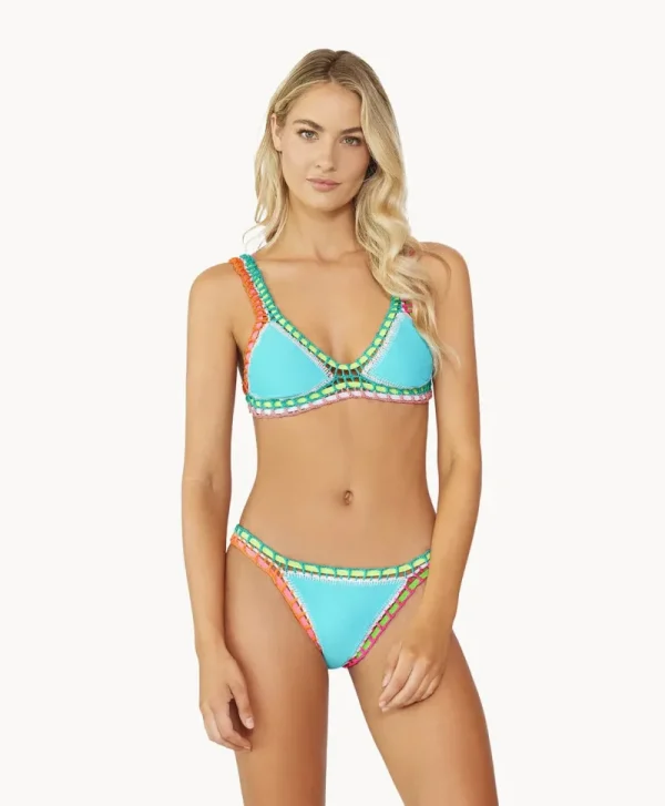 PQ Swim Ferrarini by Pacific Blue Crochet Top* Tops