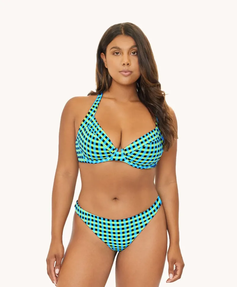 gingham_drift_perla_halte_4.webp PQ Swim Gingham Drift Perla Halter (FINAL SALE)* Dd Cups | Halter