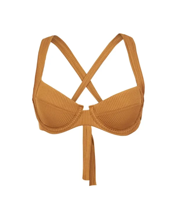 PQ Swim Gold Pearl Perla Halter (FINAL SALE)* Dd Cups | Halter
