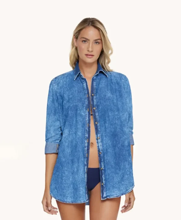 PQ Swim Indie Sky Tilly Button Cover Up* Cover-Ups