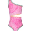PQ Swim Kids Rainbow Embroidered Cut Out One Piece*Kids Kids