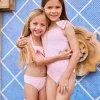 PQ Swim Kids One Shoulder Bow One Piece*Kids Kids