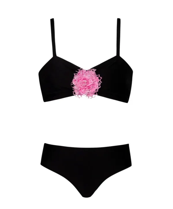 PQ Swim Kids Black Pier Rosette Bikini*Kids Kids