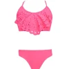 PQ Swim Kids Cosmo Pink Laser Flutter Bikini*Kids Kids