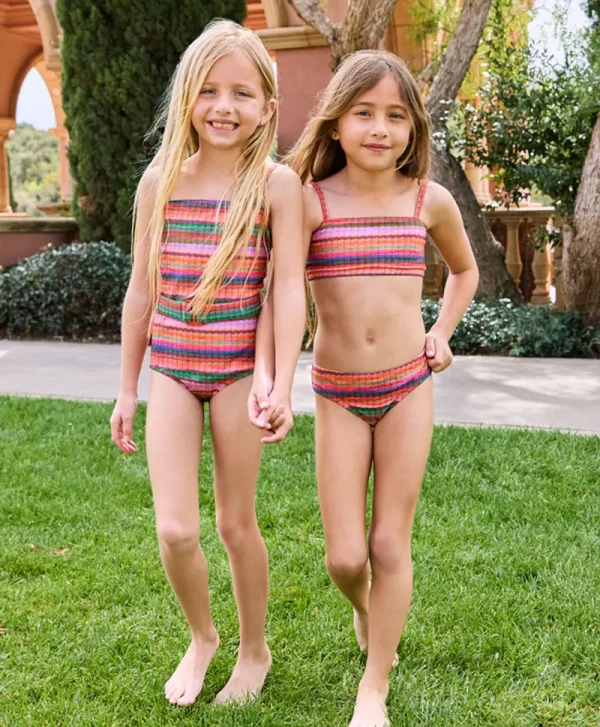 PQ Swim Kids Jetty Stripe Brixtyn Belted One Piece*Kids Kids