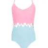 PQ Swim Kids Pop Pink Cammy Loop One Piece (FINAL SALE)*Kids Kids