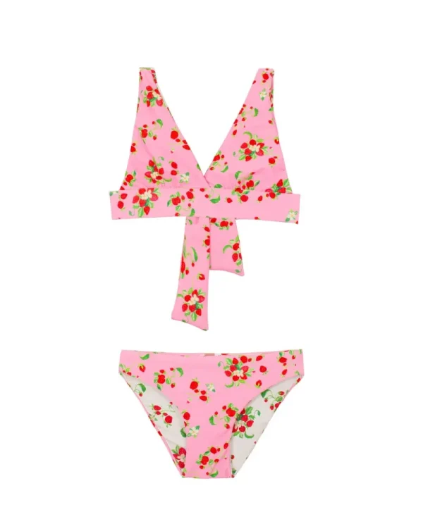 PQ Swim Kids Strawberry Fields Allie Reversible Halter Bikini (FINAL SALE)*Kids Kids