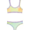 PQ Swim Kids Sporty Rainbow Embroidered Bikini (FINAL SALE)*Kids Kids