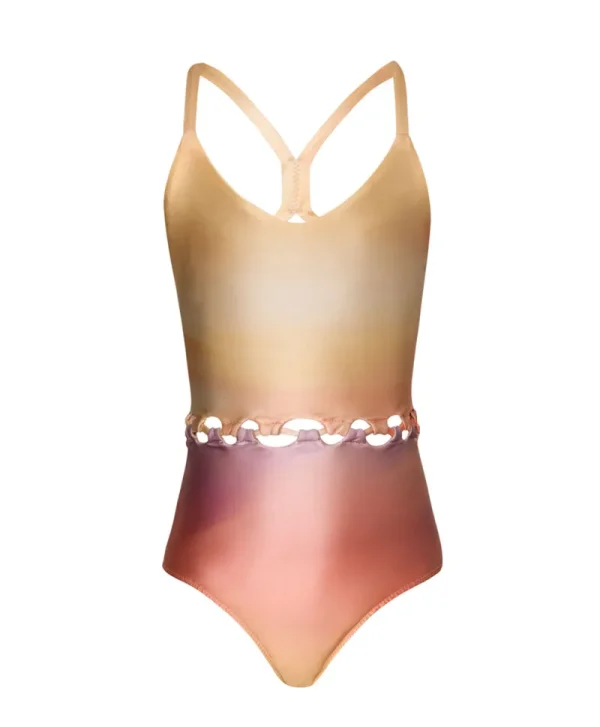 PQ Swim Kids Sunset Skies Cammy Loop One Piece*Kids Kids