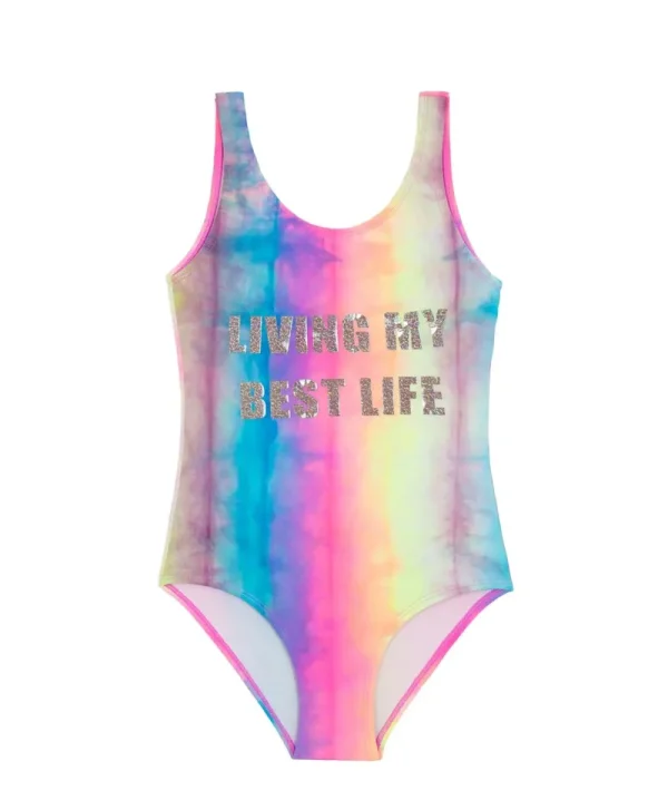 PQ Swim Kids Tie Dye Best Life One Piece (FINAL SALE)*Kids Kids