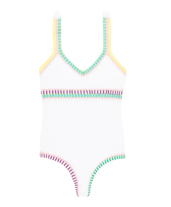 PQ Swim Kids Water Lily Rainbow Embroidered One Piece*Kids Kids