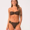 PQ Swim Detail Fanned Bottoms* Bottoms | High Waist
