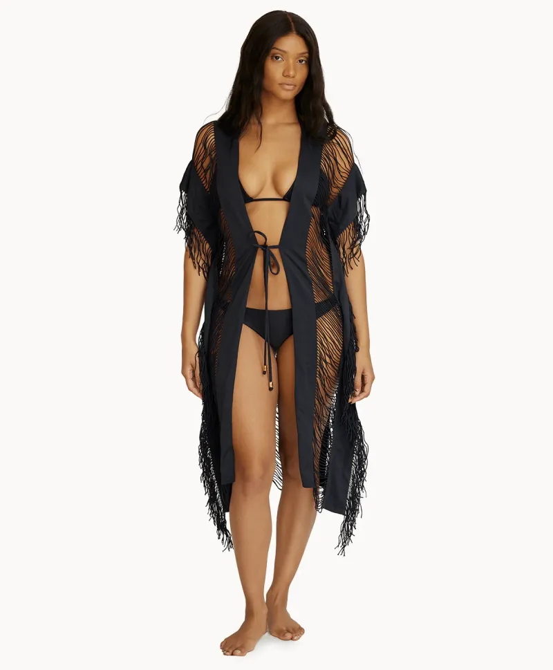 midnight_monique_tie_kimo_1.webp PQ Swim Monique Tie Kimono* Cover-Ups