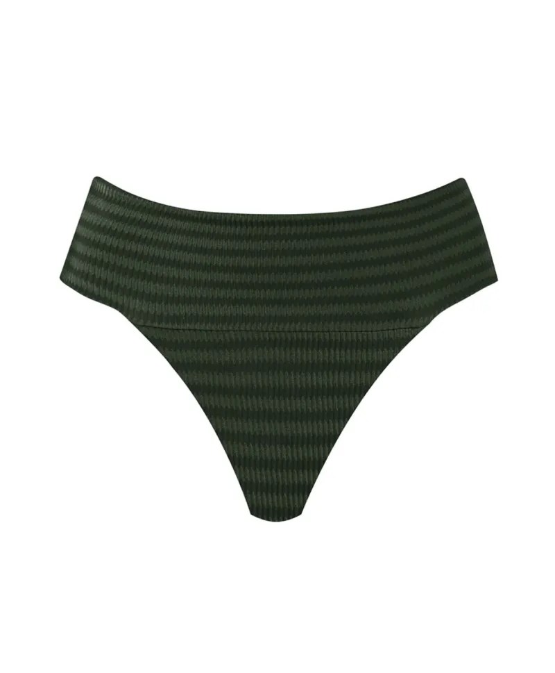 olive_banded_high_waist_b_1.webp PQ Swim Banded High Waist Bottoms* High Waist | Bottoms