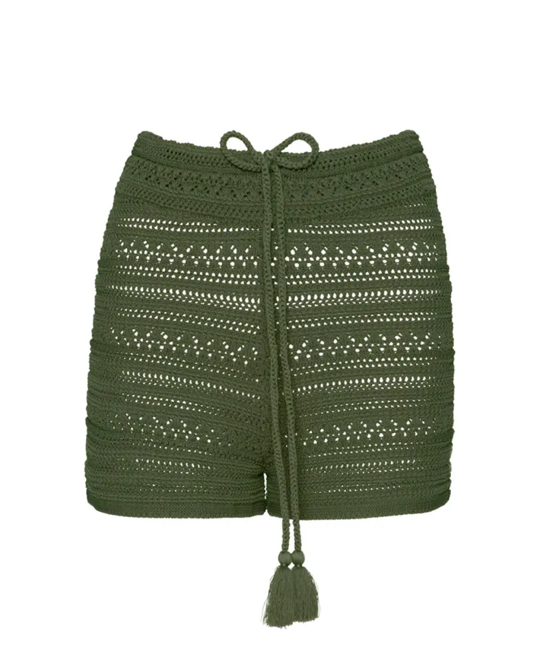 olive_bree_boho_short_1.webp PQ Swim Bree Boho Short* Matching Sets | Cover-Ups