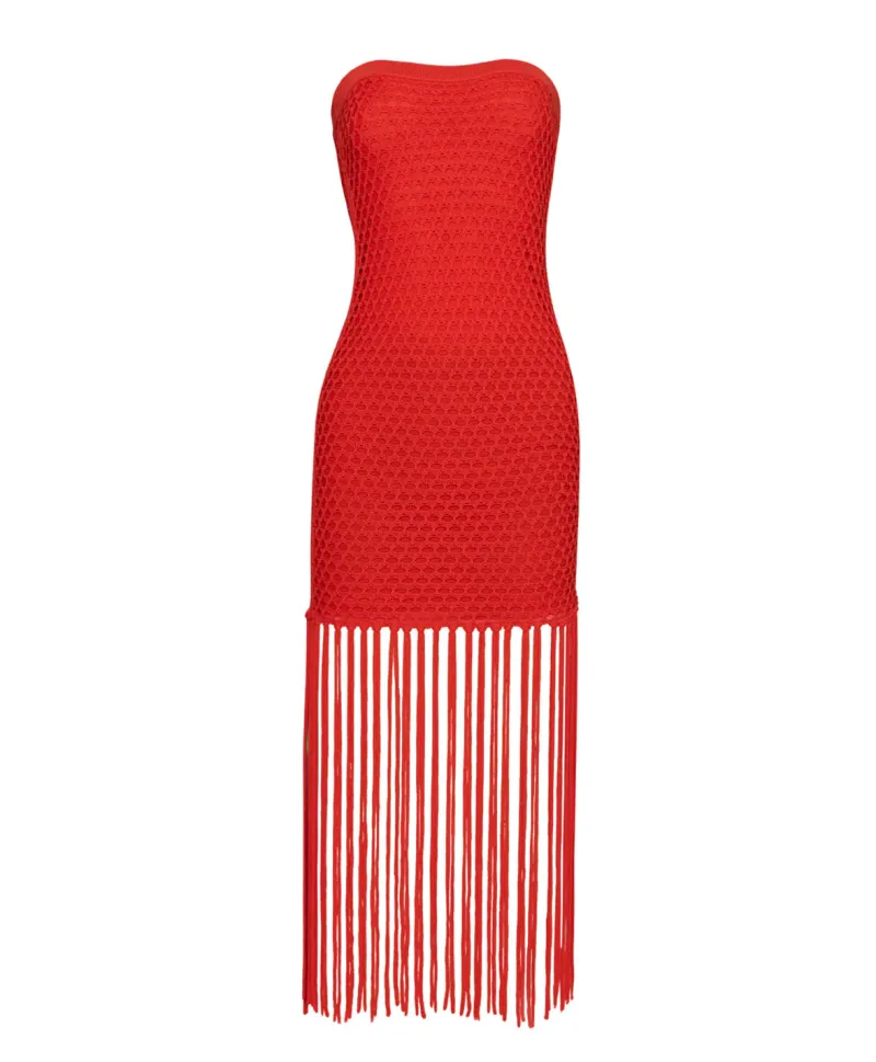 passion_vanessa_strapless_1.webp PQ Swim Vanessa Strapless Fringe Dress* Dresses | Cover-Ups