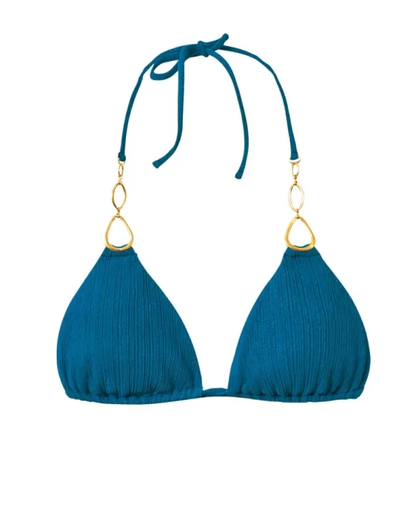 PQ Swim Turquoise Tides Mara Detail Tri Top (FINAL SALE)* Triangle | Tops