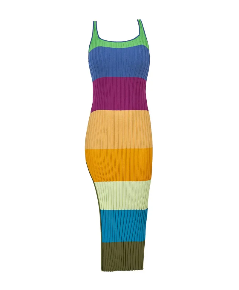 turquoise_tides_piper_sli_2.webp PQ Swim Turquoise Tides Piper Slit Dress (FINAL SALE)* Dresses | Cover-Ups