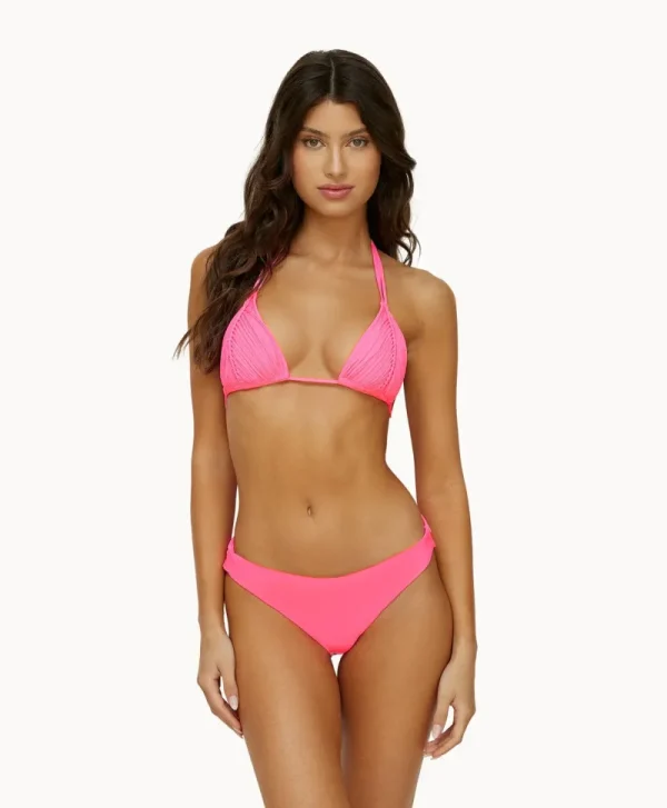 PQ Swim Vivid Pink Basic Ruched Bottoms* Basic | Bottoms