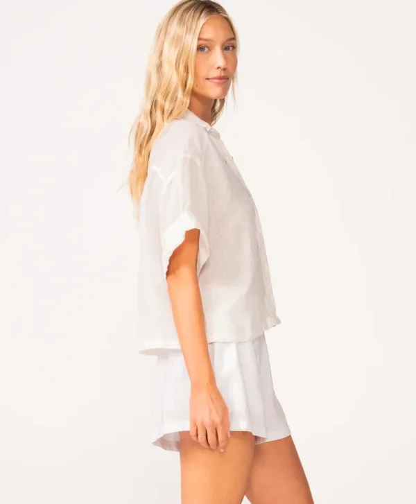 PQ Swim Water Lily Amira Linen Short* Cover-Ups