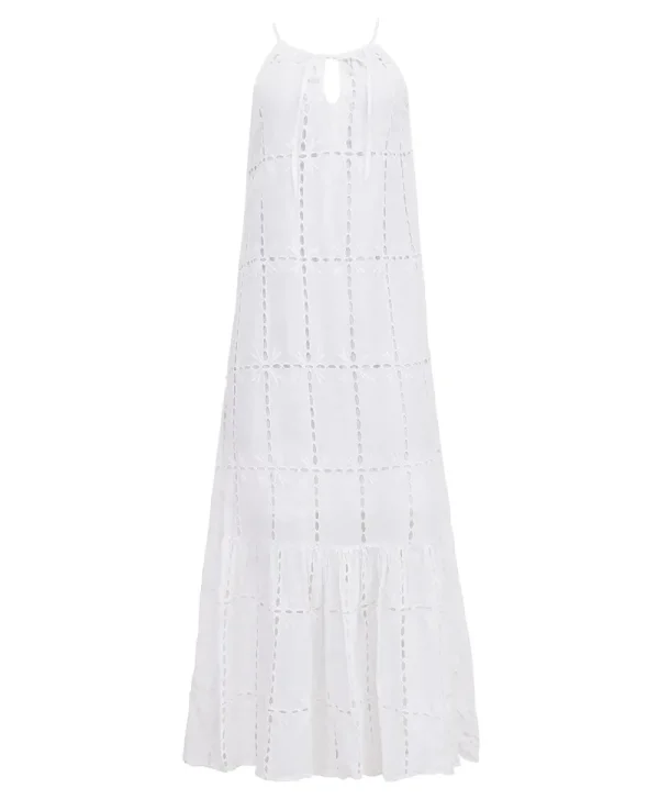 PQ Swim Water Lily Eyelet Long Dress* Dresses