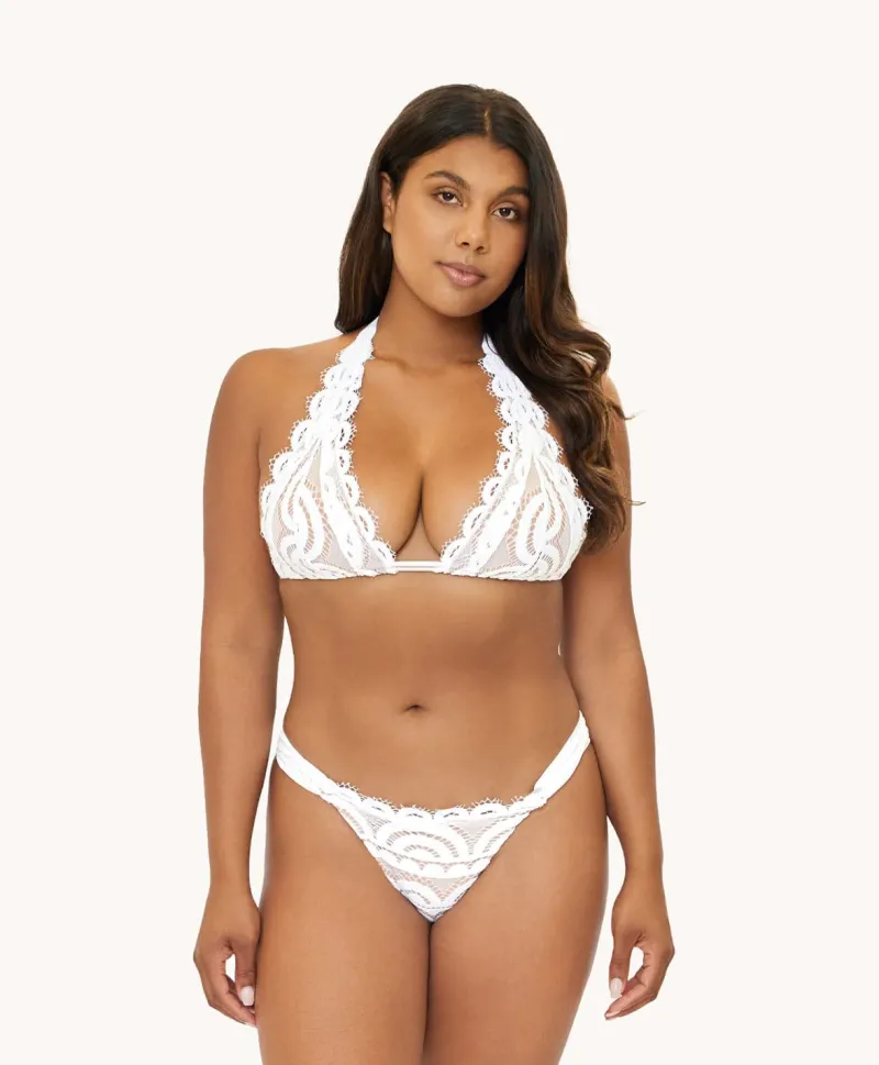water_lily_lace_halter_1.webp PQ Swim Water Lily Lace Halter* Dd Cups | Halter