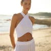 PQ Swim Water Lily Linen Wrap Top* Cover-Ups
